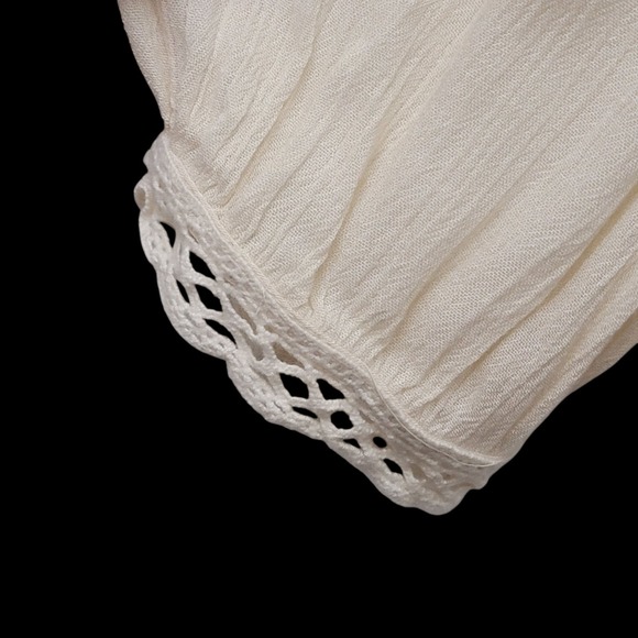 Free‎ People Fine And Mellow Blouse Long Dress Boho Upcycle DIY Victorian Ghost - Picture 5 of 16